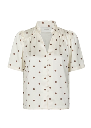 Torana dotted bluse Creme Neo Noir 